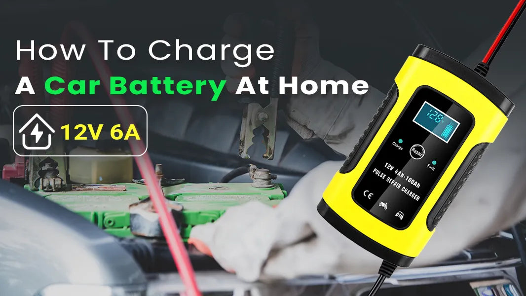 how to charge a car battery at home uk