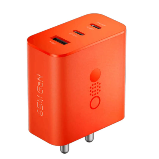 Muvit 65W CMF for Nothing Gan Trio Charger Adapter | 3 Port USB Type C to A Fast Wall Charging Adaptor Compatible with CMF Phone 1/Nothing Phone 2a Plus/2A/Phone 2/Samsung Galaxy S24 Ultra