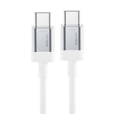 Muvit 65W Type C to C High Speed 3.3Ft Cable for Nothing/CMF Nothing Phone 3Pro/3a/2/ Google/Galaxy S24 Ultra/Buds Fast Usb C Charging Support Laptop/Tablet Cord Sync Data Transfer, White