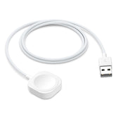 Muvit Magnetic USB Charger Cable Compatible with IOS Smartwatch Charger, Fast Charging Cable for Smartwatch Series Ultra 10 9 8 7 6 5 4 3 2 SE/2, Wireless Magnetic Charging Cord /1m- White