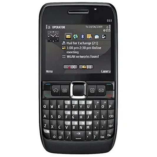 NOKIA E63 Keypad Mobile phone Mini Sim , imported (Black)