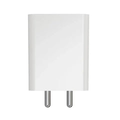 Front view of the Muvit Nothing Phone 45W Super Fast Charging PD3.0 USB-C Charger showcasing its compact and sleek white design.