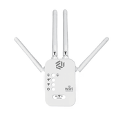 1. Muvit WiFi Range Extender boosts coverage up to 300Mbps, eliminating dead zones.