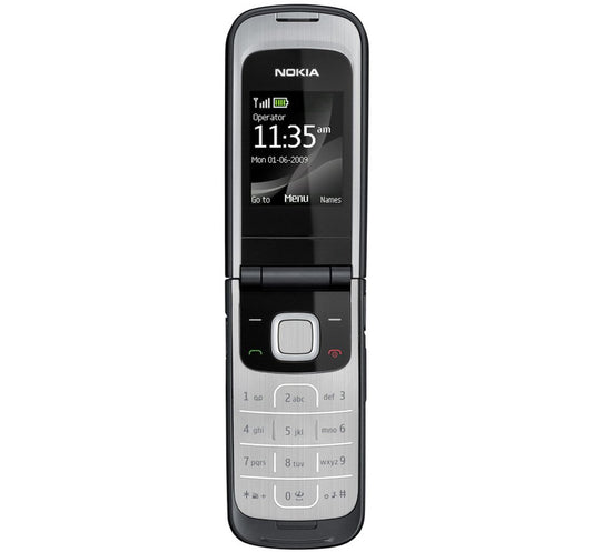 Nokia 2720 fold Flip Big Bottom Cell Phone 3G, imported