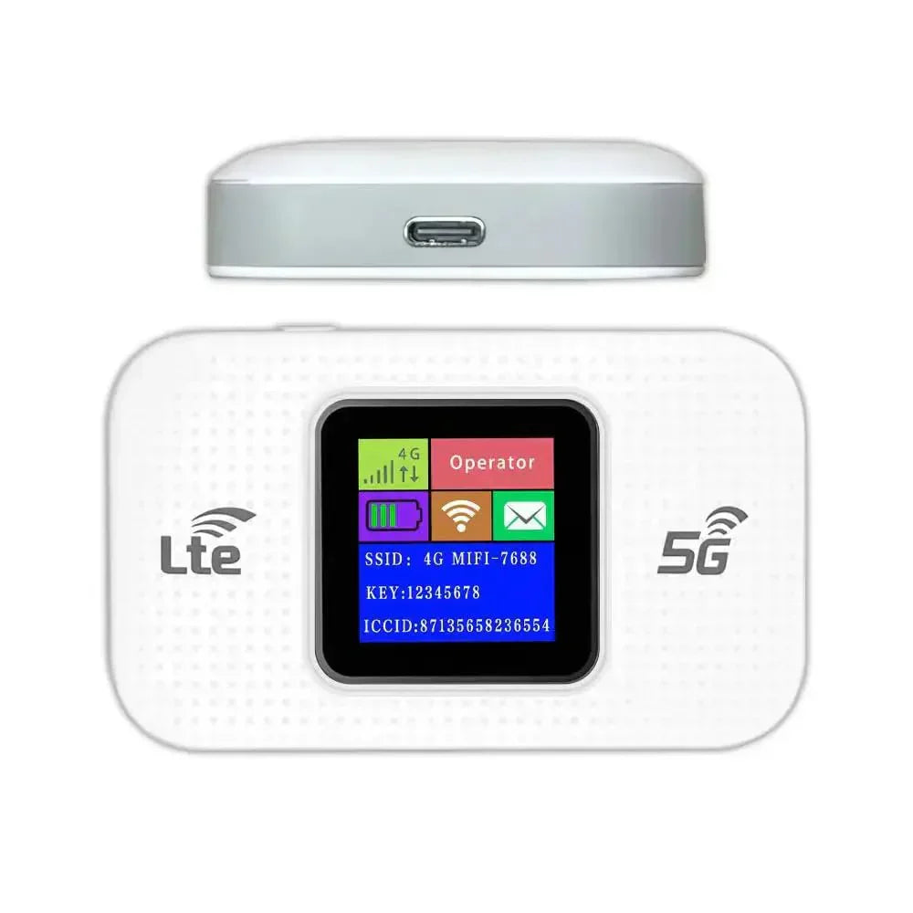 Muvit 5G&4G LTE Wireless Dongle with All SIM Network Support with LCD Display