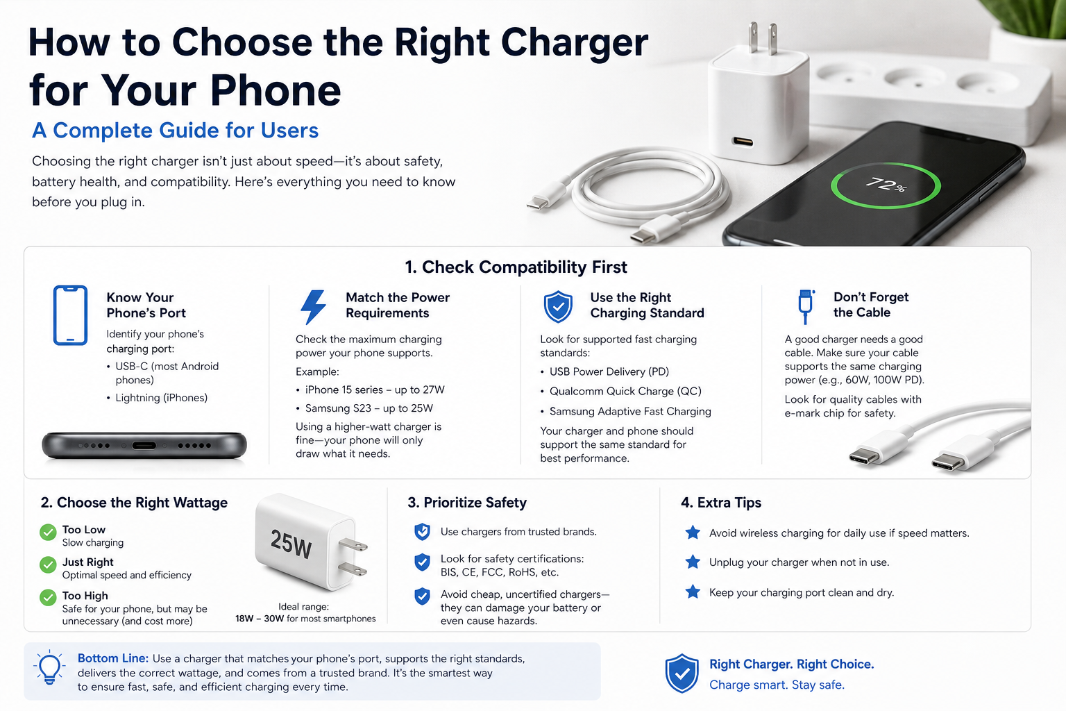 How to Choose the Right Phone Charger in India | Muvit India Guide