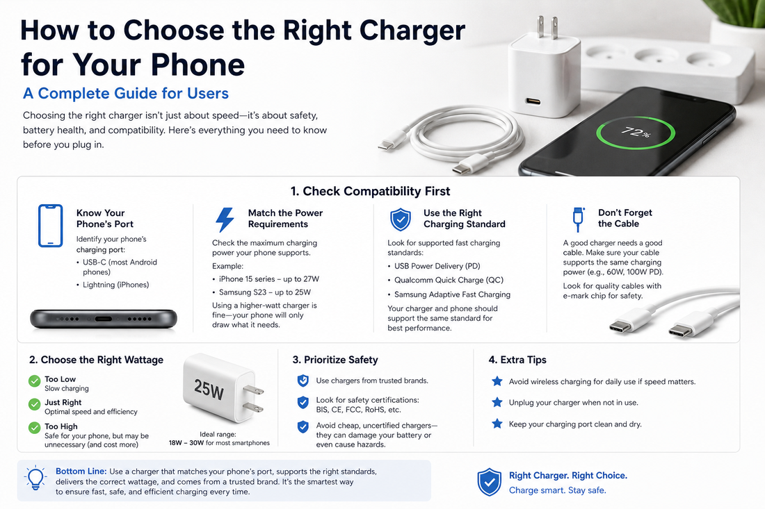 How to Choose the Right Charger for Your Phone — A Complete Guide for Users