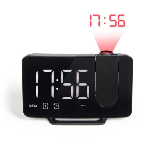 Muvit Digital LED Projection Alarm Clock With FM Radio