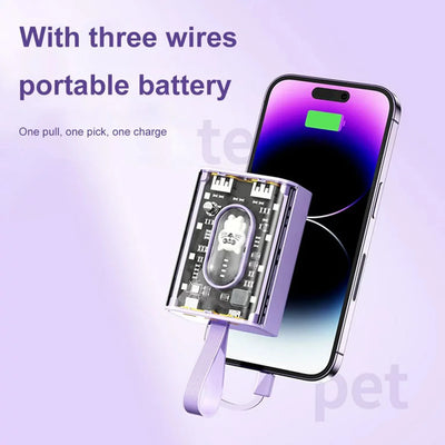 Muvit 20W 20000mAh Power bank Portable Power Bank for iPhone and Android Devices.