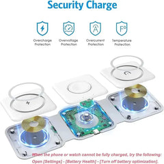 Muvit 3-in-1 Foldable Magnetic Wireless Charger For iPhone