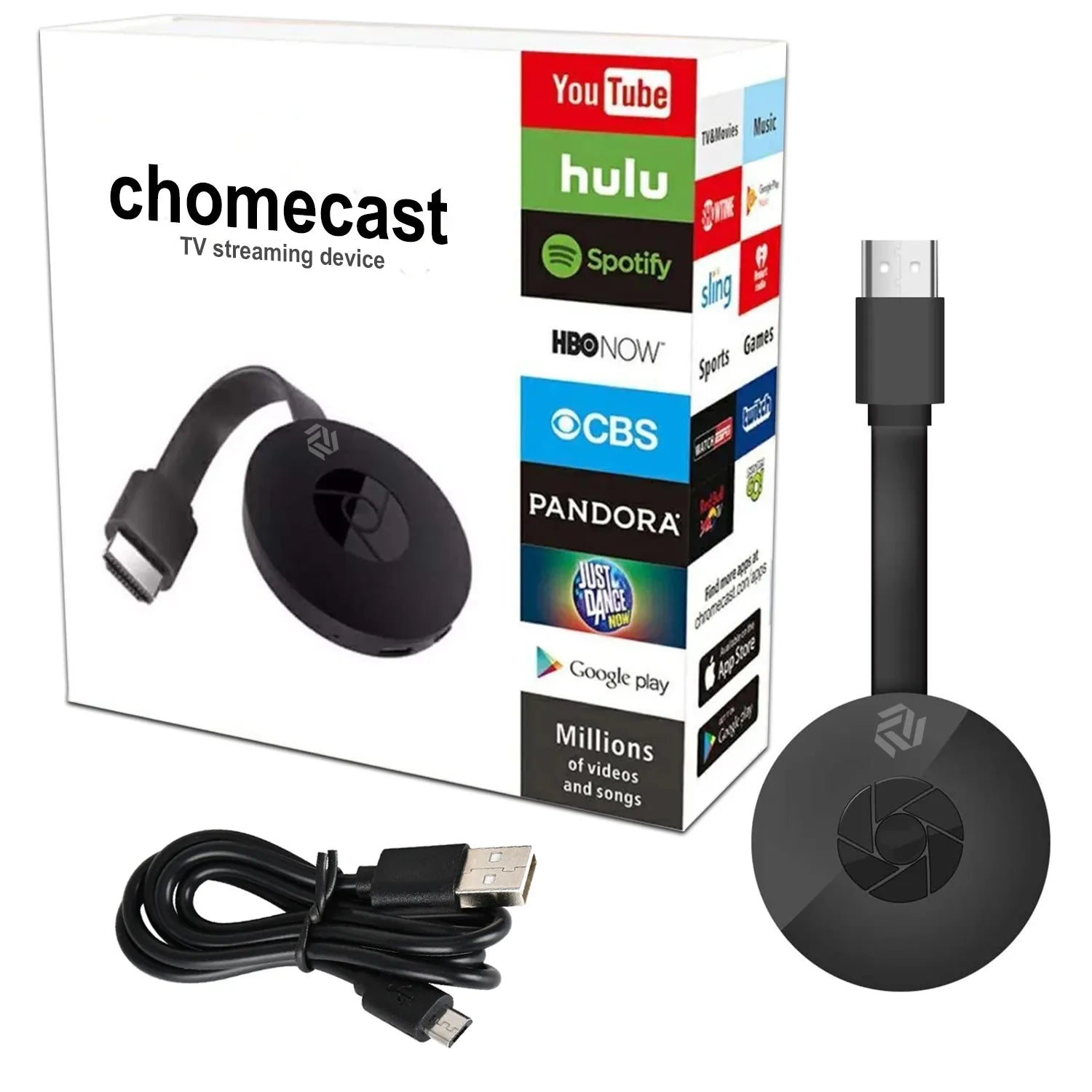 Muvit Wireless HDMI Display Dongle 1080P/4K | Screen Mirroring Chromecast for TV | WiFi Streaming for Android, iPhone & Laptop