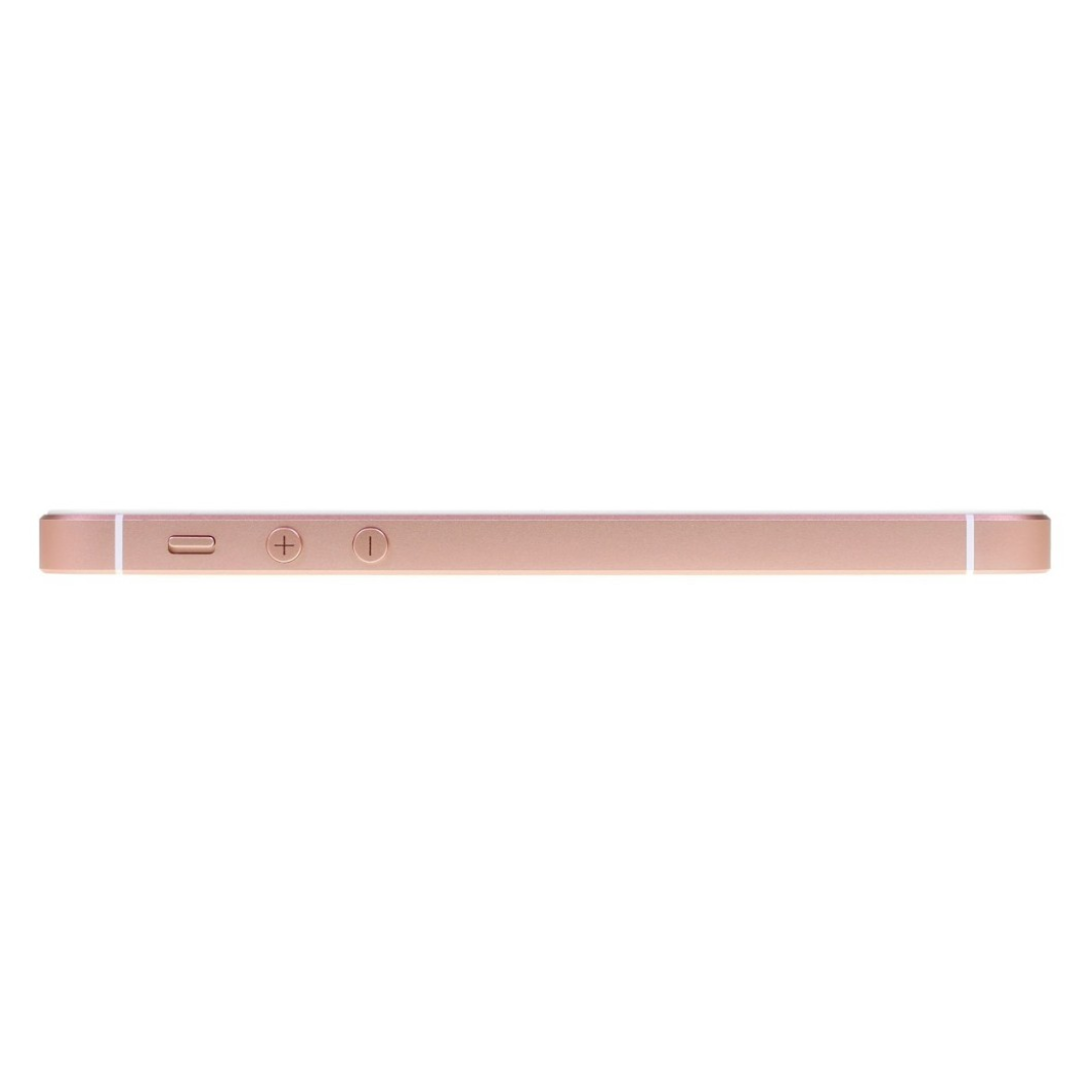 Rose gold metal bar on a white background
