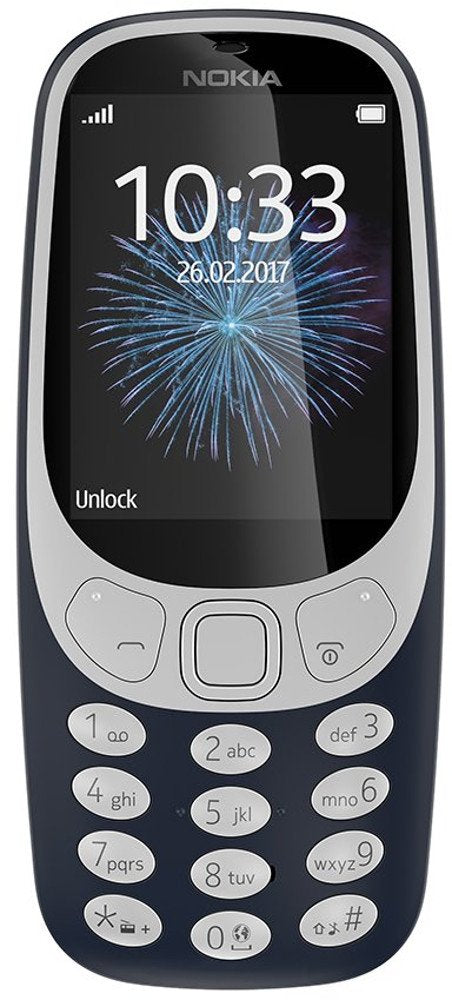 Nokia 3310 Dual SIM Keypad Phone with MP3 Player, Wireless FM Radio and Rear Camera