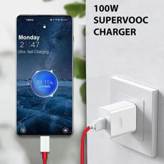 Muvit 100W SuperVOOC Fast Charger Adapter | Ultra Fast Charging USB-A Power Adapter – White