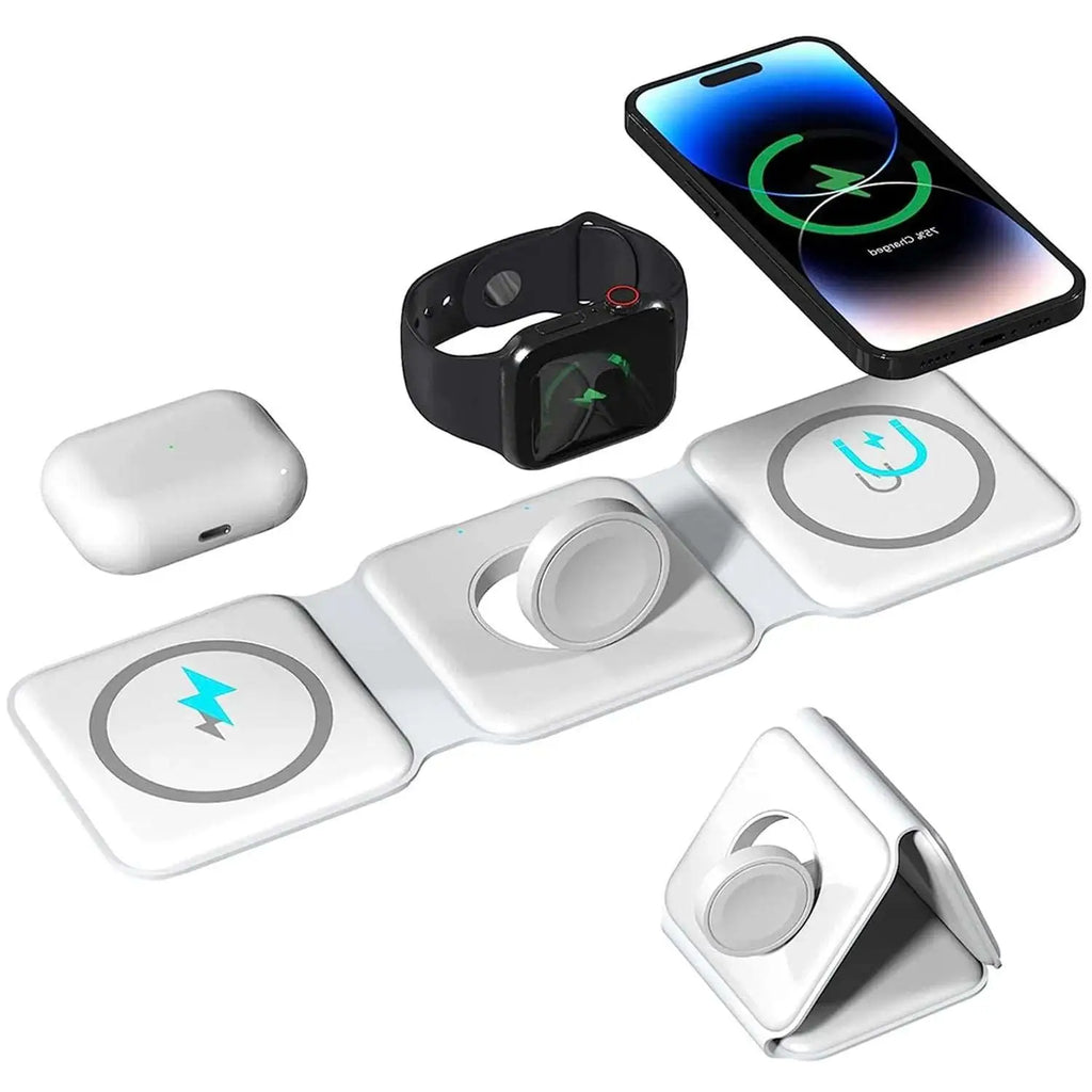 Muvit 3-in-1 Foldable Magnetic Wireless Charger For iPhone
