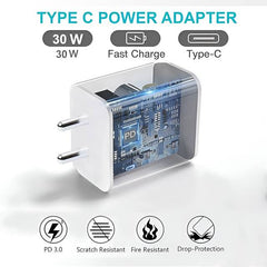 Muvit 30W Fast Charger delivers efficient power to your device, minimizing energy waste and heat generation.