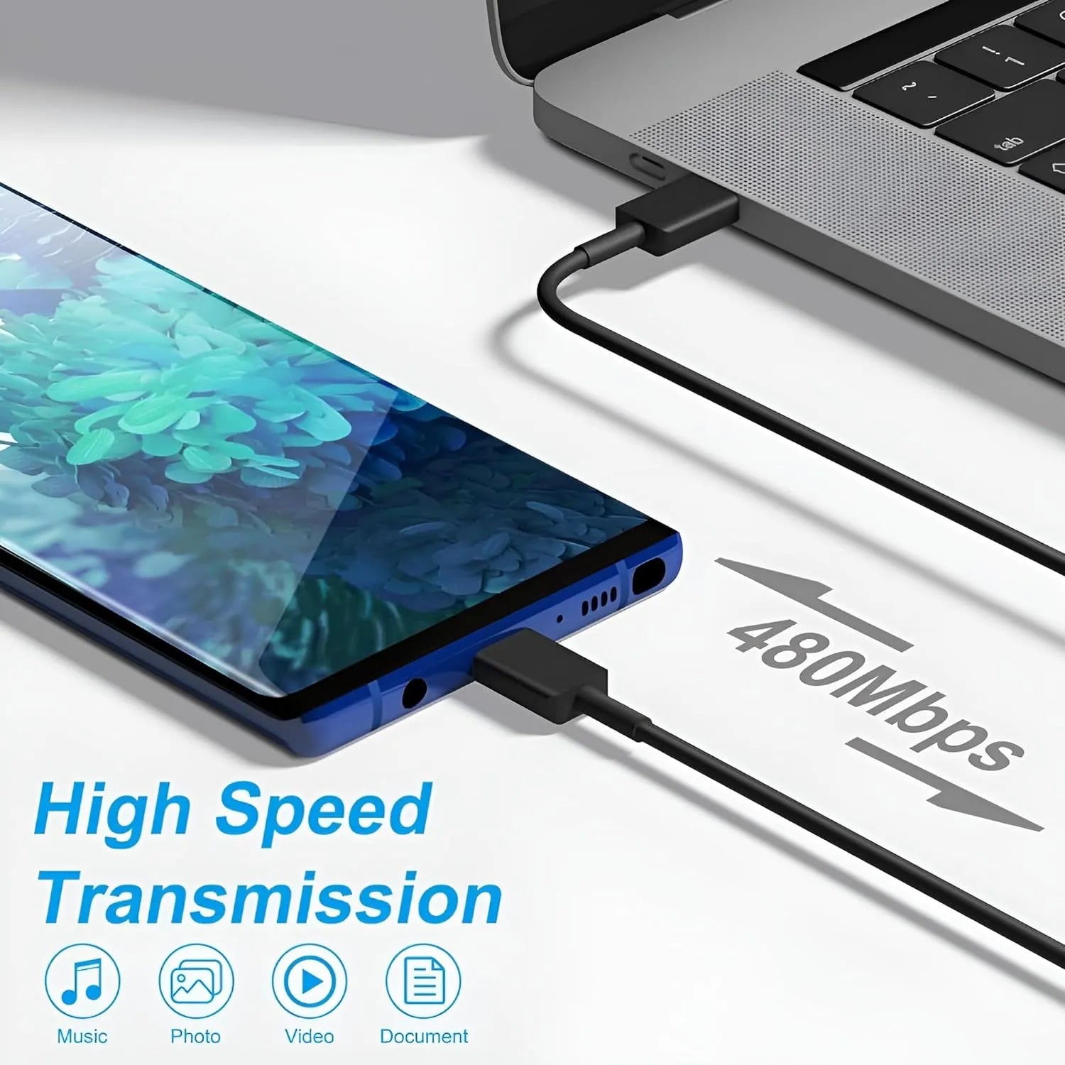  Compatible with all USB-C devices, including Samsung smartphones, tablets, and laptops.