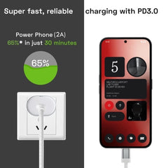 Muvit 65W Type C to C Fast Charging Cable (3.3Ft) for Nothing, Pixel & Samsung