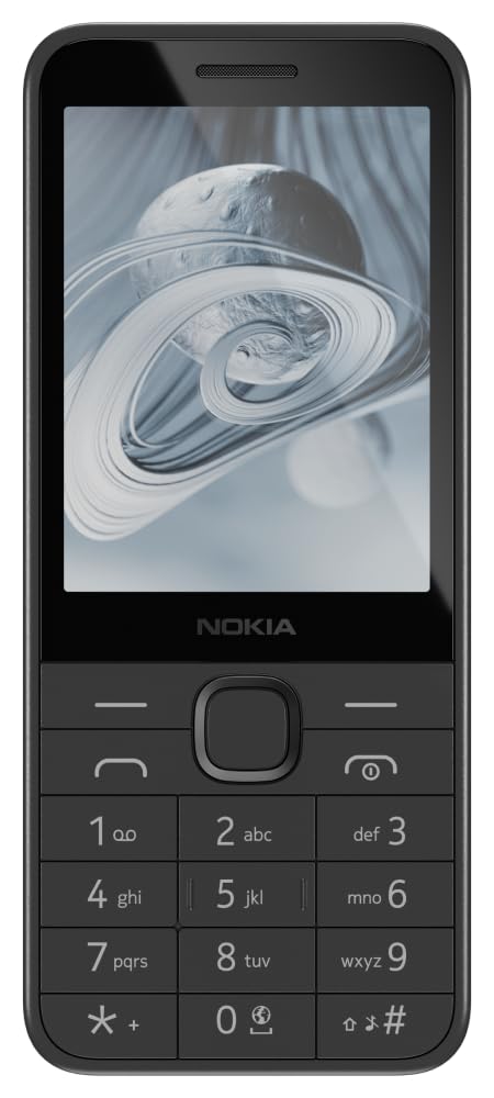 Nokia 220 4G | All-New 4G Keypad Phone with Dual SIM, Built-in UPI App, Wireless FM Radio, MP3 Player, Bluetooth & USB Type C | Black