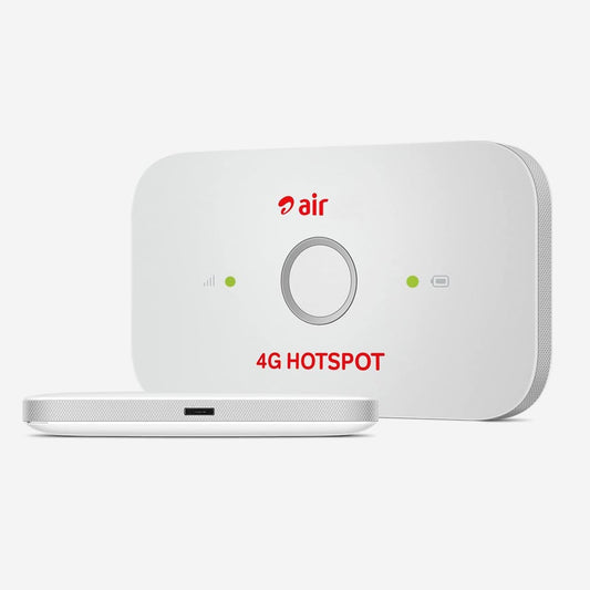 Muvit 4G LTE Wireless Dongle with Airtel Sim Network Support|Single_Band Plug & Play Data Card Stick with Up to 150Mbps WiFi Hotspot|2100Mah Rechargeable Battery (White)