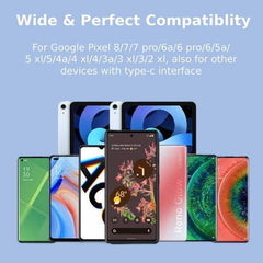 Muvit 30W USB-C Fast Charger Adapter is optimized for Google Pixel phones, ensuring fast and safe charging.