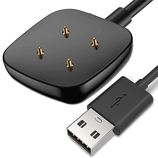 Muvit Watch charger Magnetic USB Charging Dock Portable For Fitbit Sense and Versa 3 smartwatch- Black