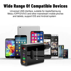 Muvit 4 Ports Super Fast 45W Output USB & Type-C Dual Output Super Fast Charger