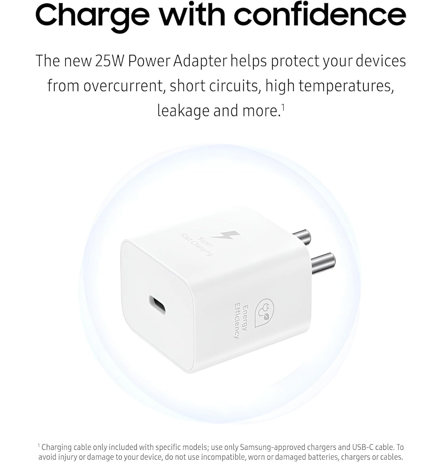 Muvit 25W Type-C Fast Charger White for Samsung Galaxy | USB-C PD Adapter