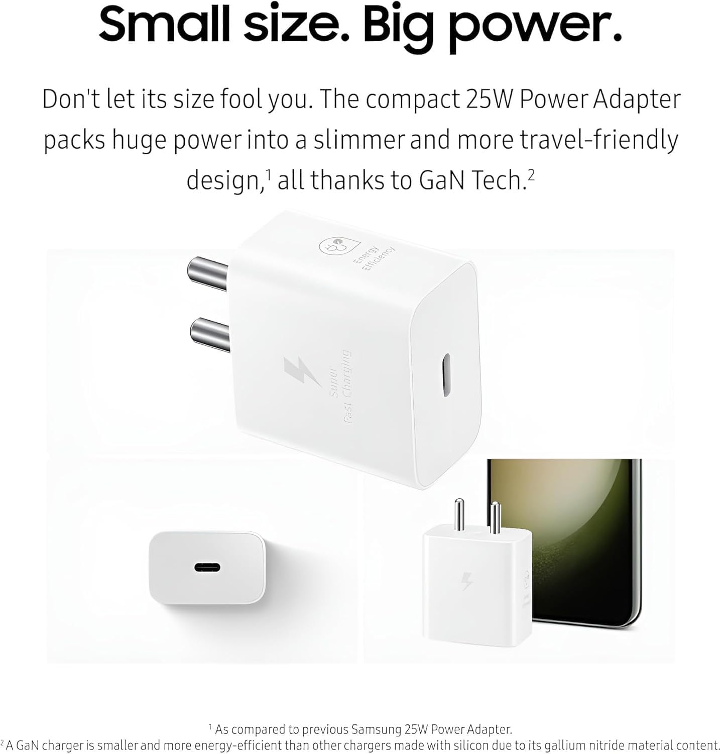 Muvit 25W Type-C Fast Charger White for Samsung Galaxy | USB-C PD Adapter