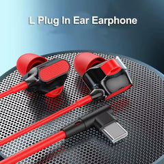 Muvit USB C Headphones Earphone Compatible for iPhone 16/15/15 Pro/ 15 Pro Max Series Headphones with Microphone Noise Isolation Stereo Wired Earphones for Samsung Galaxy S22 S23 Ultra-RED