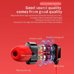 Muvit USB C Headphones Earphone Compatible for iPhone 16/15/15 Pro/ 15 Pro Max Series Headphones with Microphone Noise Isolation Stereo Wired Earphones for Samsung Galaxy S22 S23 Ultra-RED