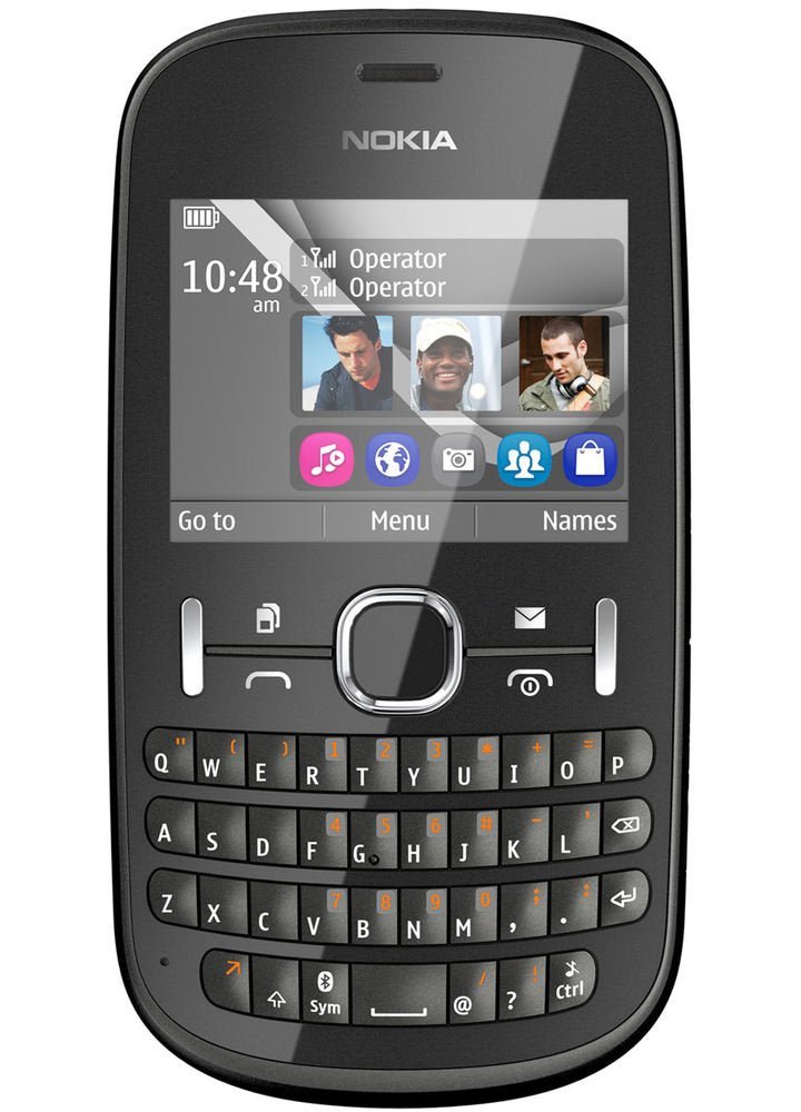 Nokia Asha 200 Dual SIM QWERTY Keypad Phone | 2MP Camera, FM Radio, Expandable Memory