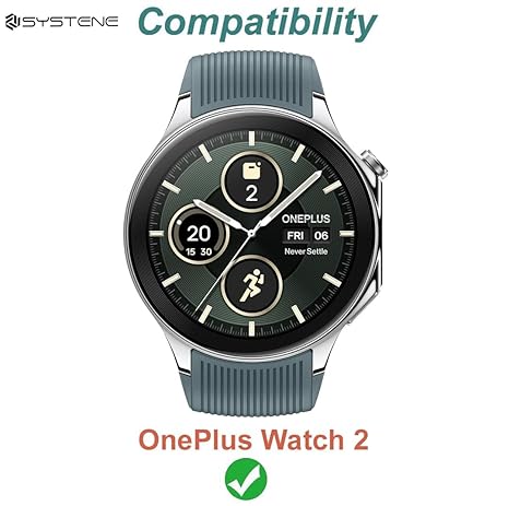 Muvit Smartwatch Magnetic Fast Charger Compatible with OnePlus Watch 2R- WHITE