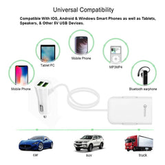 Muvit 40W Multi Port Car Charger with 4 USB Ports | QC 3.0 Fast Charging