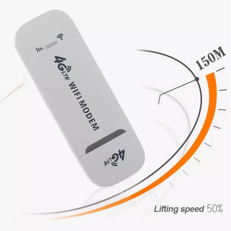 4G LTE Wireless WiFi USB Dongle Stick with All SIM Network Support | Plug & Play Data Card with up to 150Mbps Data Speed Hotspot Modem for Travel & Home