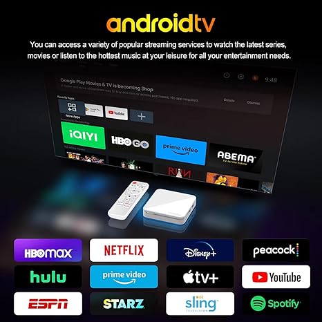 Muvit 4K Ultra-HD Android Mini PC Box with Voice Remote Control