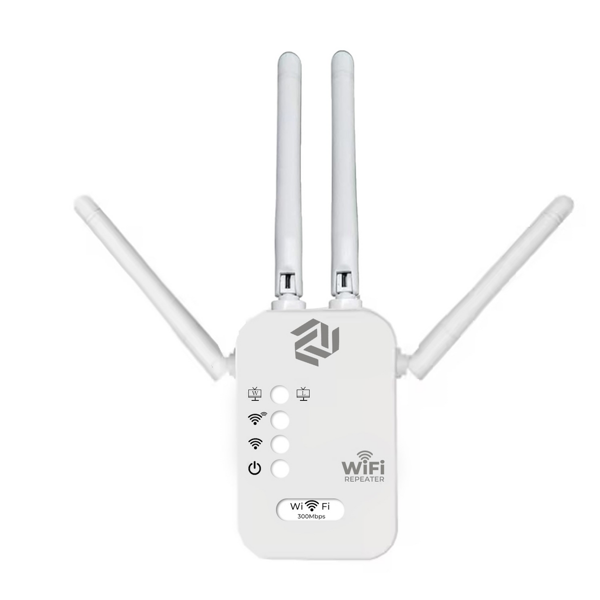 Muvit 4 Antenna WiFi Range Extender Router Upto 300Mbps for Home and Office