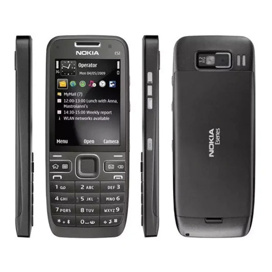 Nokia E52 Keypad cell phone 3G, imported (Black)