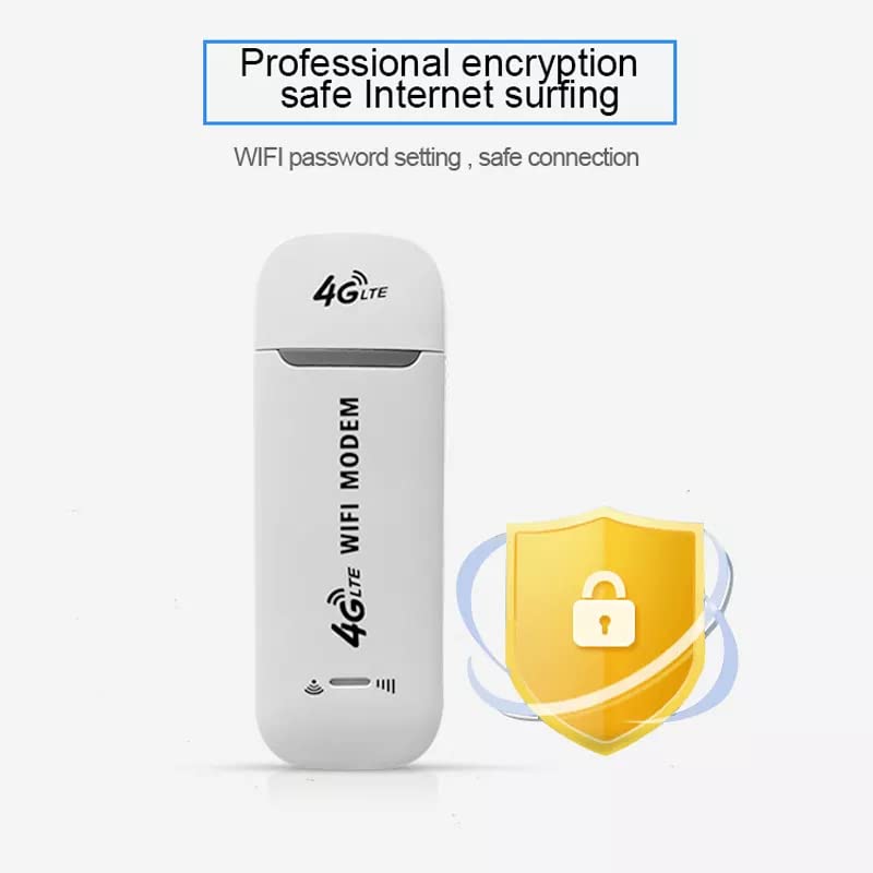 4G LTE Wireless WiFi USB Dongle Stick with All SIM Network Support | Plug & Play Data Card with up to 150Mbps Data Speed Hotspot Modem for Travel & Home