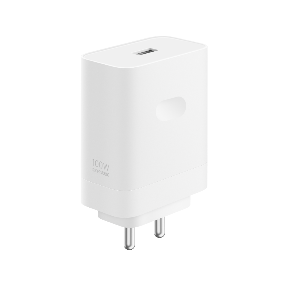Muvit 100W SuperVOOC Fast Charger Adapter | Ultra Fast Charging USB-A Power Adapter – White