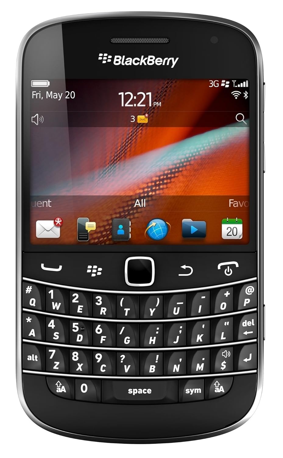 BlackBerry Bold 9900 Smartphone (Black) – QWERTY Keyboard, 3G, 5MP Camera