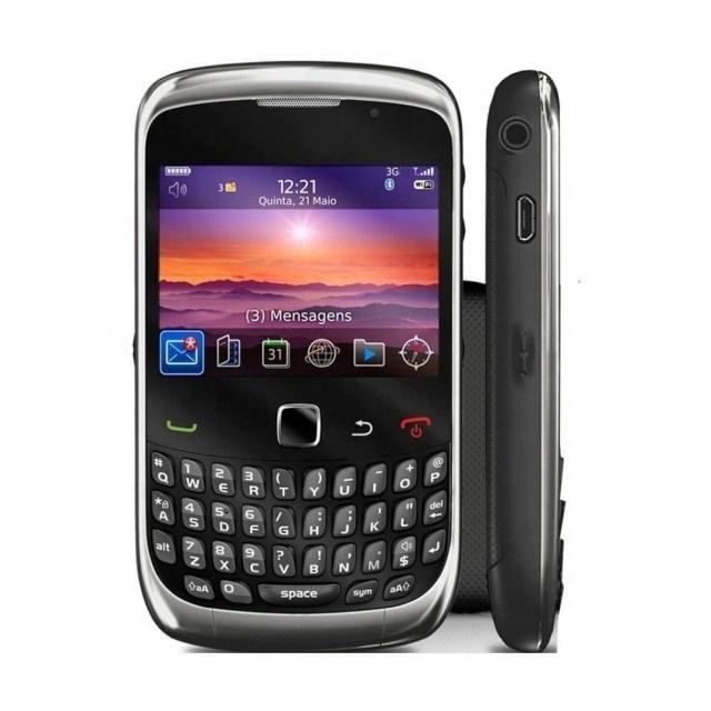 BlackBerry Curve 9300 Smartphone (Black) – QWERTY Keyboard, 3G, 3.2MP Camera, Wi-Fi