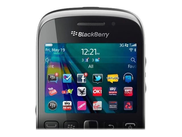 BlackBerry Curve 9320 Smartphone (Black/Silver) –  Compact Design, Factory Unlocked