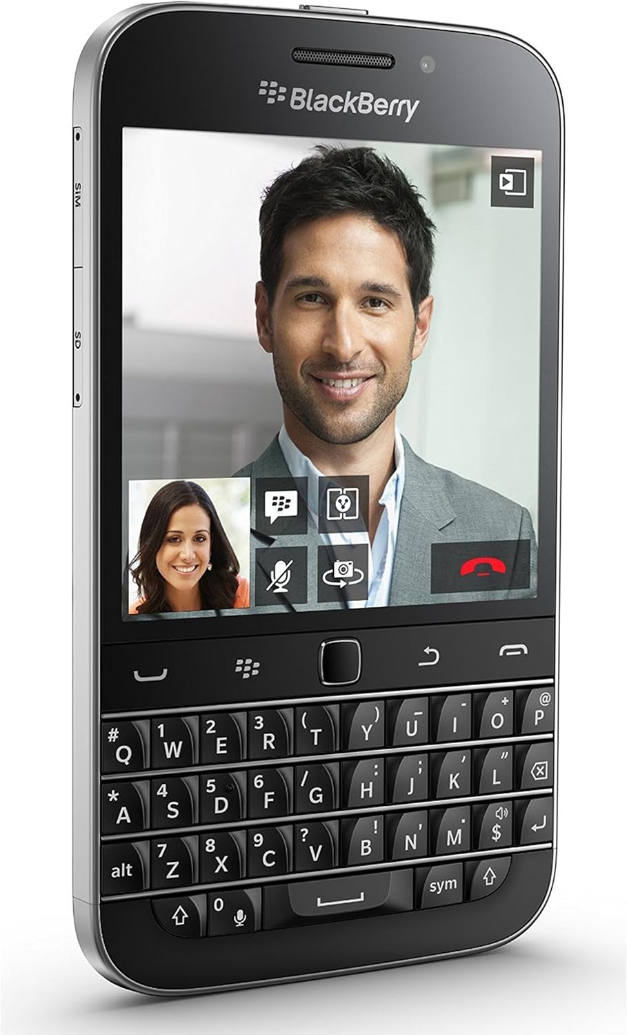 BlackBerry Classic Q20 Smartphone (Black) – Keyboard Phone, 16GB, Factory Unlocked