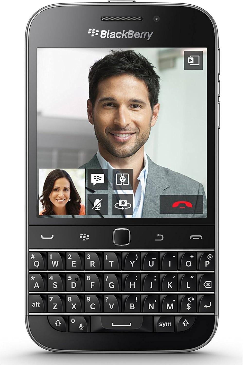 BlackBerry Classic Factory Unlocked Cellphone (Black) – Q20 Smartphone with Keyboard, 16GB Storage, GSM 4G LTE