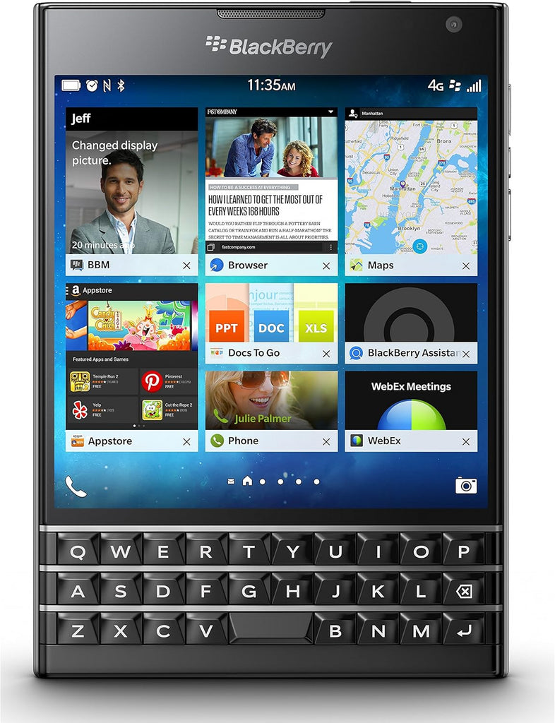 美品　BlackBerry Passport ブラックベリー パスポート 本体 BlackBerry Passport 32GB Smartphone (Black) – Wide Display