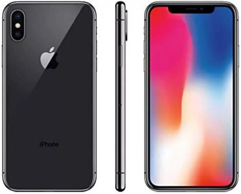 Apple iPhone X (Black, 32GB) – Super Retina Display, Face ID, 4K Camera, Unlocked