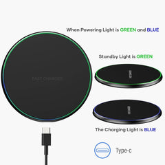 round wireless charger pad