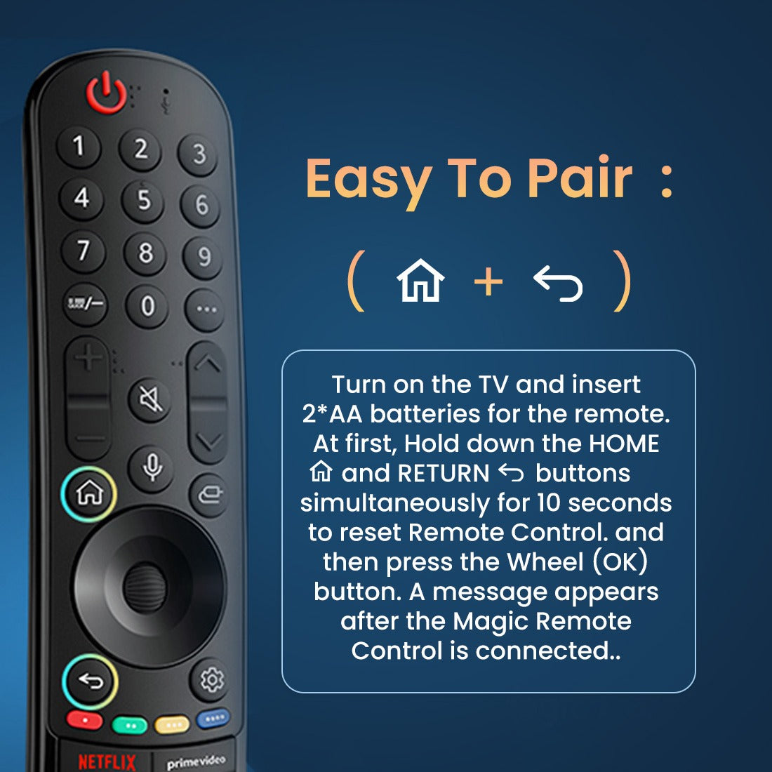 Muvit LG Smart TV Remote with Voice Control