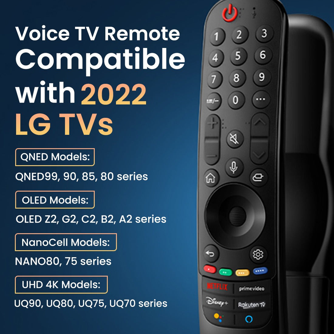 Muvit LG Smart TV Remote with Voice Control